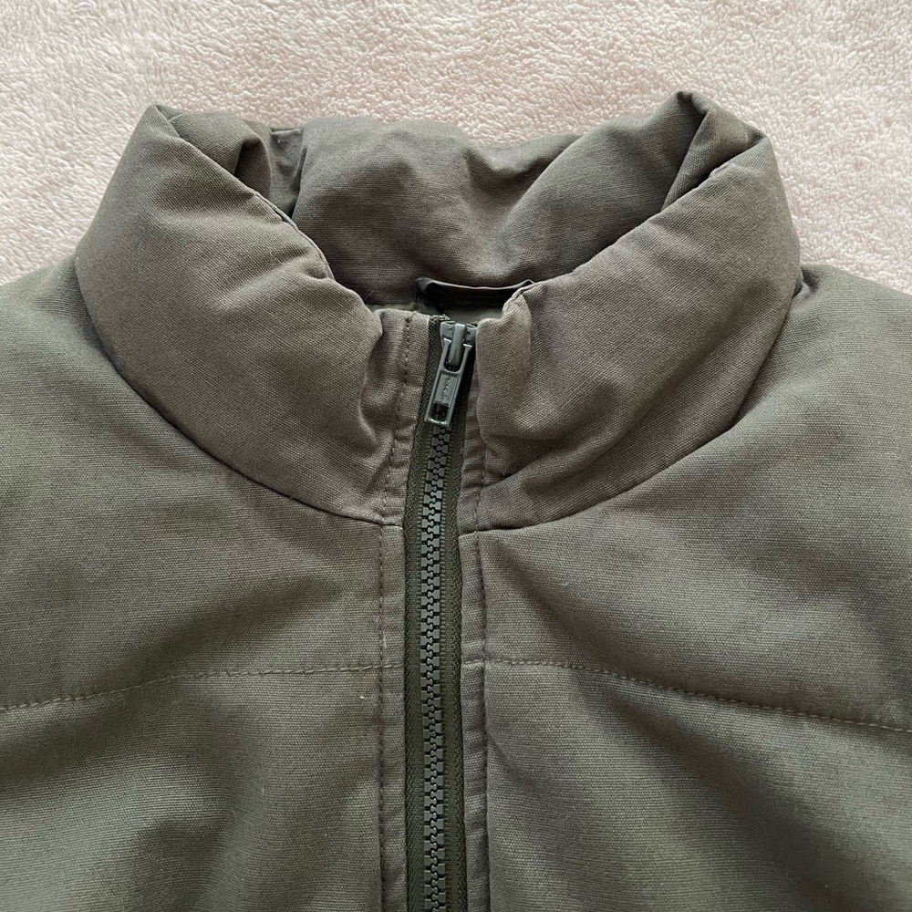John Galt Olive Green Puffer Jacket - Picture 2 of 7